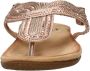 Sub55 Comfortabel Sandalen Plat Champagne - Thumbnail 11