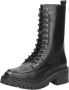 Sub55 Dames veterlaars Veterschoenen Hoog zwart - Thumbnail 2
