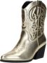 Sub55 Western boots Enkellaarsjes Hak Goudkleur - Thumbnail 4