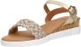 Sub55 Sandalen Hak Sandalen Hak Goudkleur - Thumbnail 3