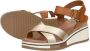 Sub55 Sandalen Hak Sandalen Hak Cognac - Thumbnail 6