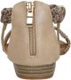 Sub55 Sandalen Plat Sandalen Plat beige - Thumbnail 3