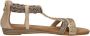 Sub55 Sandalen Plat Sandalen Plat beige - Thumbnail 4