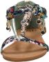 Sub55 Sandalen Plat Sandalen Plat Groen - Thumbnail 5
