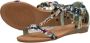 Sub55 Sandalen Plat Sandalen Plat Groen - Thumbnail 6
