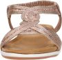 Sub55 Sandalen Plat Sandalen Plat Champagne - Thumbnail 5