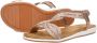 Sub55 Sandalen Plat Sandalen Plat Champagne - Thumbnail 6