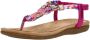 Sub55 Sandalen Plat Sandalen Plat Fuchsia - Thumbnail 3