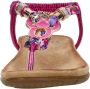 Sub55 Sandalen Plat Sandalen Plat Fuchsia - Thumbnail 5
