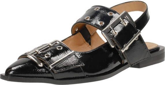 Sub55 Slingbacks Zwartlak