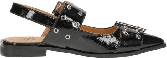 Sub55 Slingbacks Zwartlak