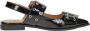 Sub55 Slingbacks Zwartlak - Thumbnail 4