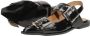 Sub55 Slingbacks Zwartlak - Thumbnail 6