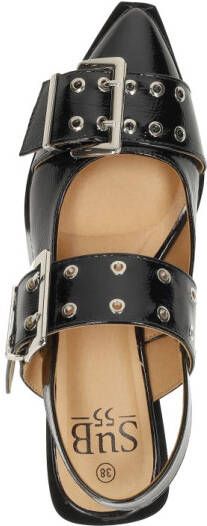 Sub55 Slingbacks Zwartlak