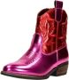Sub55 Western laarsjes Enkellaarsjes Roze - Thumbnail 4