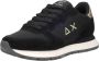 Sun68 Ally Solid Nylon Sneakers Dames Zwart - Thumbnail 5
