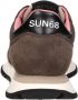 Sun68 Ally Solid Nylon Sneakers Dames Bruin - Thumbnail 6