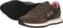 Sun68 Ally Solid Nylon Sneakers Dames Bruin - Thumbnail 8