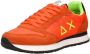 Sun68 Tom Solid Nylon Men Lage sneakers Heren Oranje - Thumbnail 10