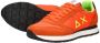 Sun68 Tom Solid Nylon Men Lage sneakers Heren Oranje - Thumbnail 13