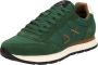 Sun68 Groene Suède Sneaker met Verwijderbare Binnenzool Green Heren - Thumbnail 11
