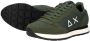 Sun68 Heren Lage sneakers Tom Solid Groen Textiel - Thumbnail 8