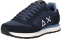 Sun68 Casual Sneaker Tom Solid Blauw Marineblauw Heren - Thumbnail 9