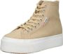 Superga 2708 Hi-Top Veterschoenen Hoog beige - Thumbnail 2