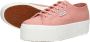 Superga 2790 Cotw Linea Veterschoenen Laag koraal rood - Thumbnail 6