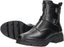 Tamaris Stoere vegan bikerboot met rits en gespen Zwart Dames - Thumbnail 5