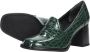 Tamaris Groene Krokodillenprint Pump Green Heren - Thumbnail 15