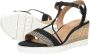 Tamaris Elegante zwarte textiel sandalettes met 7 cm hak Black Dames - Thumbnail 10