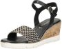 Tamaris Vegan Sleehak Sandalette met Geweven Bandje Black - Thumbnail 3
