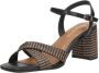 Tamaris Sandalen met hak zwart Textiel Dames - Thumbnail 9