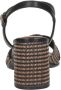 Tamaris Sandalen met hak zwart Textiel Dames - Thumbnail 10