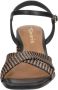 Tamaris Sandalen met hak zwart Textiel Dames - Thumbnail 11