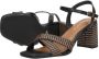 Tamaris Sandalen met hak zwart Textiel Dames - Thumbnail 12