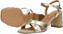 Tamaris Sandalen met hak goud Textiel Dames - Thumbnail 13