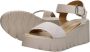 Tamaris Sandalen van leer met geprofileerde plateauzool - Thumbnail 13