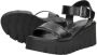 Tamaris Sandalen van leer met geprofileerde plateauzool - Thumbnail 11