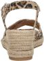 Tamaris Leopard Espadrilles met hak bruin Textiel Dames - Thumbnail 9