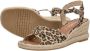 Tamaris Leopard Espadrilles met hak bruin Textiel Dames - Thumbnail 11