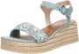 Tamaris Sandalen Touwzool Sandalen Touwzool Licht blauw - Thumbnail 3