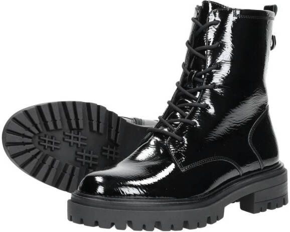 tamaris Veterschoenen Hoog Zwartlak