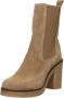 Tango Frida soft camel suede chelsea boot damesschoenen laarzen dames Camel schoenen camel laarzen Blokhak laarzen - Thumbnail 6