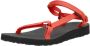 Teva ORIGINAL UNIVERSAL SLIM Dames Sandalen Zwart Rood - Thumbnail 9