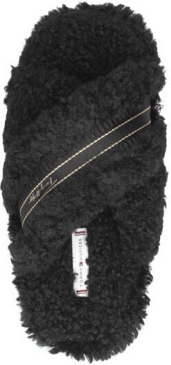Tommy Hilfiger Sherpa Fur Home Slippers Straps
