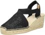 Toni Pons Triton Dames Espadrilles Zwart - Thumbnail 4