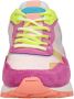Victoria Sneakers Luna Nylon Multicolor Rosa Split Leather - Thumbnail 10