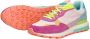 Victoria Sneakers Luna Nylon Multicolor Rosa Split Leather - Thumbnail 11
